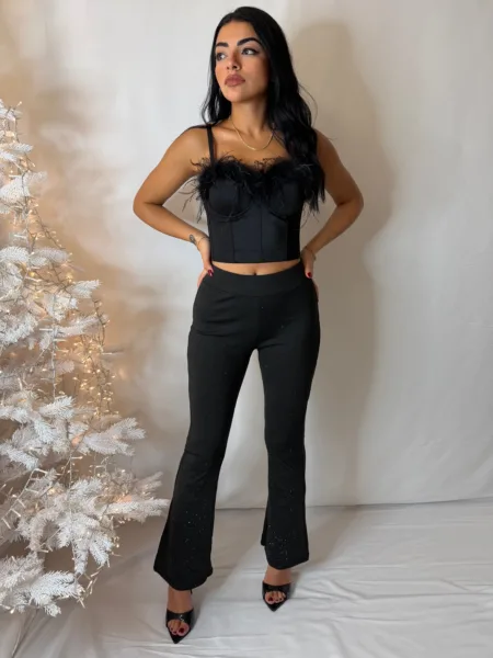 PANTS GLITTER NOIR